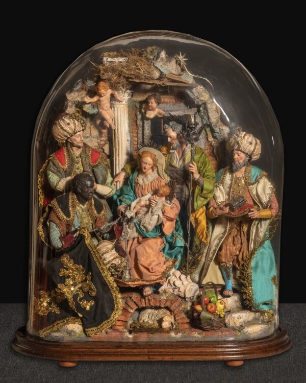 nativita in ampolla con magi