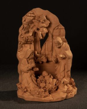 Natività grezza in Terracotta 12 cm